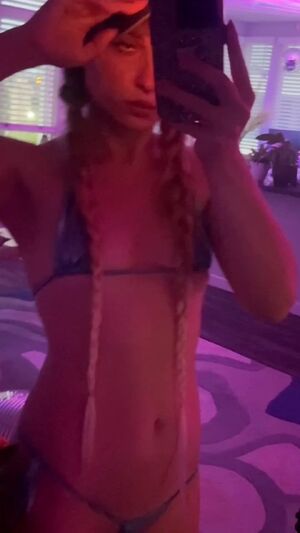 Rave Sluts Blonde Micro Bikini Pole Dance