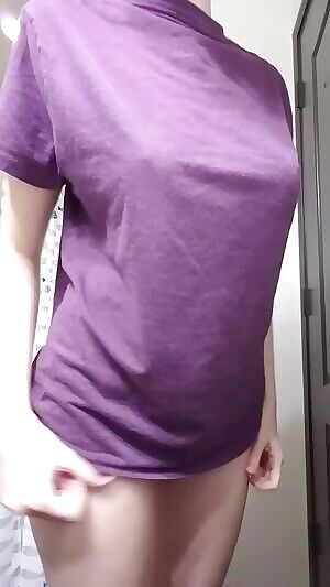 A un magic trick - watch my shirt disappear!