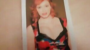 Christina Hendricks Cumtribute