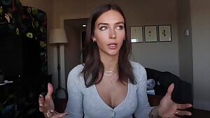 Rachel Cook pops button with boobs
