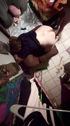 Male Domination Bottom GF Homemade Huge Dildo