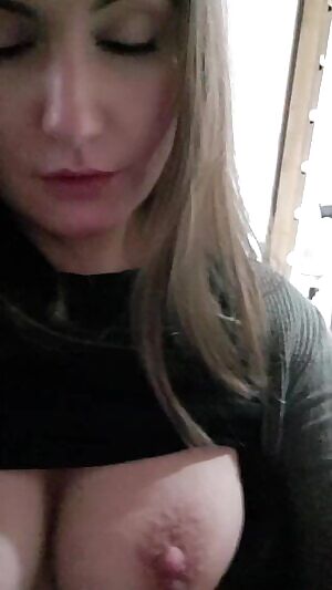 Boring days at work result in nipple play in the stock room. Did I ever mention how sensitive my nipples are? 😈