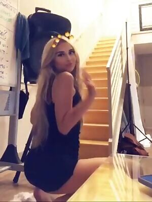 Practicing for her black masters