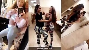 Sommer Ray having her ass grabbed by her sister and mother