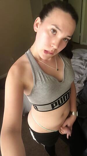 Hope you don’t mind I’m a little sweaty after my run.