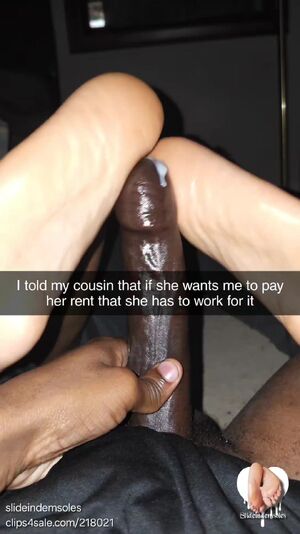 Ebony Footjobs Big Dick Cum Cumshot