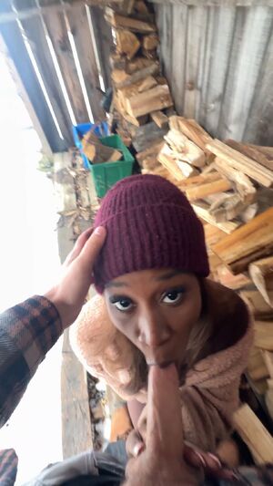 Black Femmes Balls Deep Blowjob Ebony