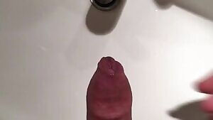 Playing with my foreskin and precum