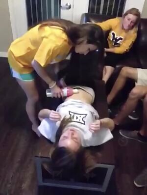 Straight girls at a party