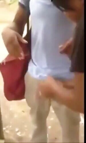 Under arrest in public