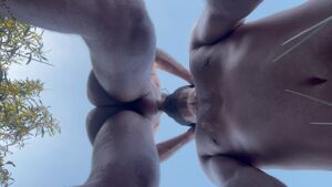 Gay Outdoors BWC Big Dick Blowjob