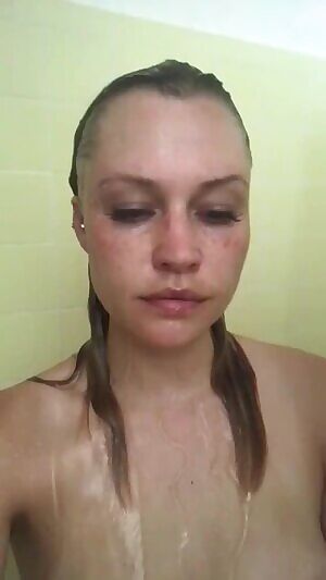 Whitney Moore shower nip slip
