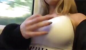 im new here so here are my tits on a train