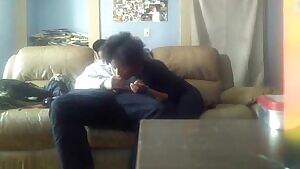 black chick runs away