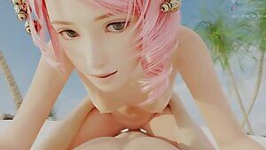 Alisa at the beach