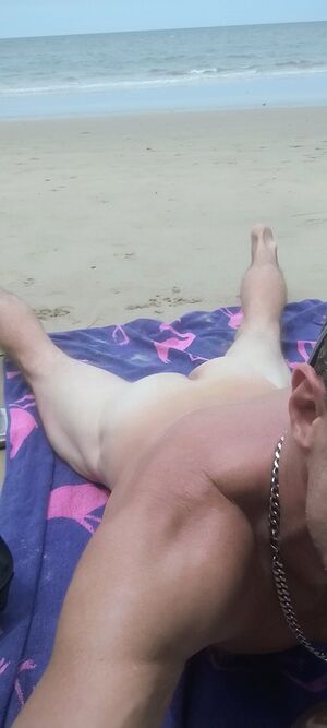 Sunbathing Ass Beach Monster Cock NSFW