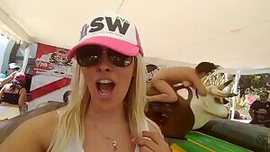 Naked bull ride!