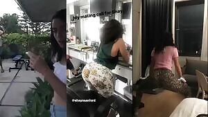 Chloe Bennet shaking her butt