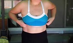 It always feels good to take my bra off after a run ;)