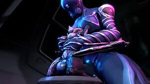 Mag playing with her noggle