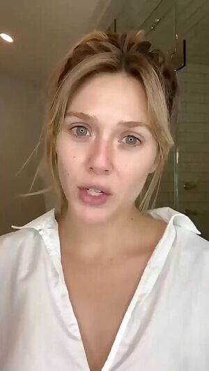 Elizabeth Olsen's face would get covered