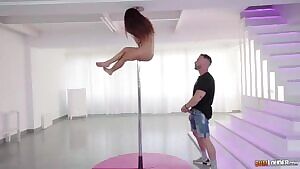 Liv knows how to work the pole