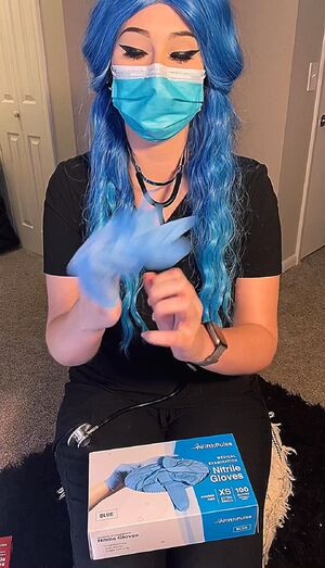 Medical Gloves ASMR Alt Egirl Mask