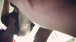 Dildo fucking in a public bathroom. Fair warning: she's a squirter.