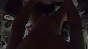 Getting my throat worked over.