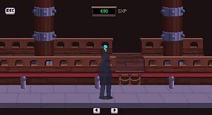 Kimi stuck in the wall