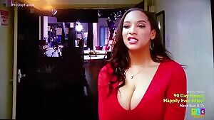 Busty tv chick