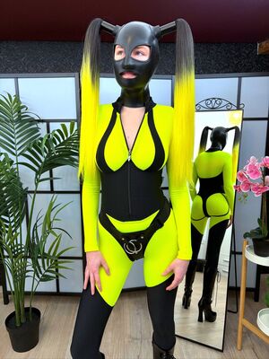 Mask on! Amateur Boots Catsuit Hood