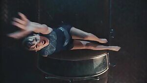 Dripping wet Taylor Swift does the splits and bounces on your dick until you fill her up with seed