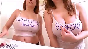 Tessa Fowler and her sister taking turns