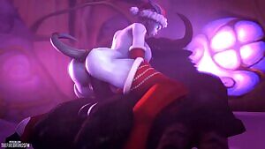 Draenei Riding a Tauren