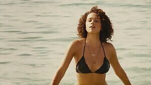 Nathalie Emmanuel's bikini body is something else. So fucking hot