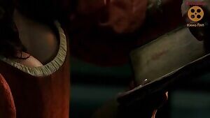 No, this isn't cropped or zoomed. Pirates of the Caribbean 5 really was this gratuitous with Carina's plot