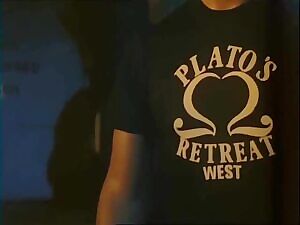 Unknown girl with Mike Ranger in the beginning scene of Plato's the Movie