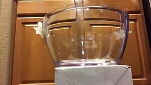 cum with cock and balls submerged in ice water