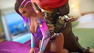 Sombra Fucked Hard From Behind