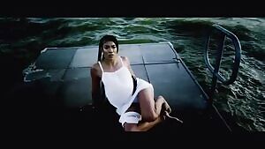 Singer Mila J Downblouse/Nip Slip