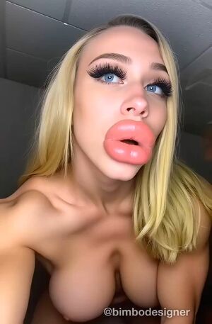 Fake Lips Ai Generated Bimbo Bimbofication