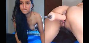 Squirting on a fucking machine