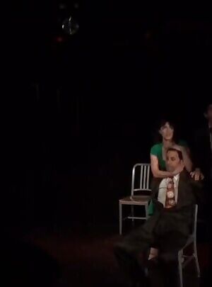 My wife performing on stage