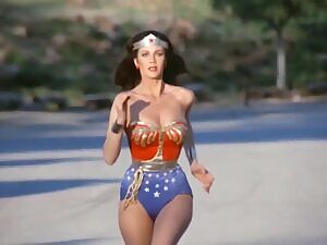 Lynda Carter slo-mo plots in Wonder Woman