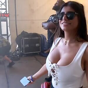 Mia Khalifa backstage at Austin City Limits