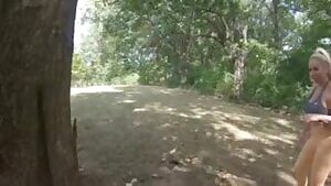 Slut big booty cougar gets fucked in public by BBC