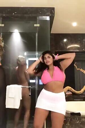 Julz showering