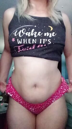 hot pink cotton cheeky panties with white star print worn up to 14 days🍒BOGO sale going on now🍑kik @tempest2007 or pm for info and panty drawer link