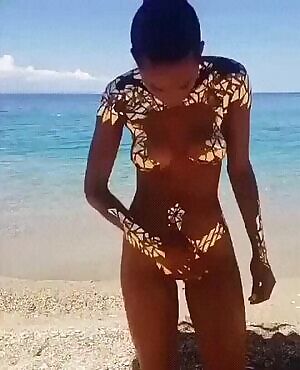 Golden bikini